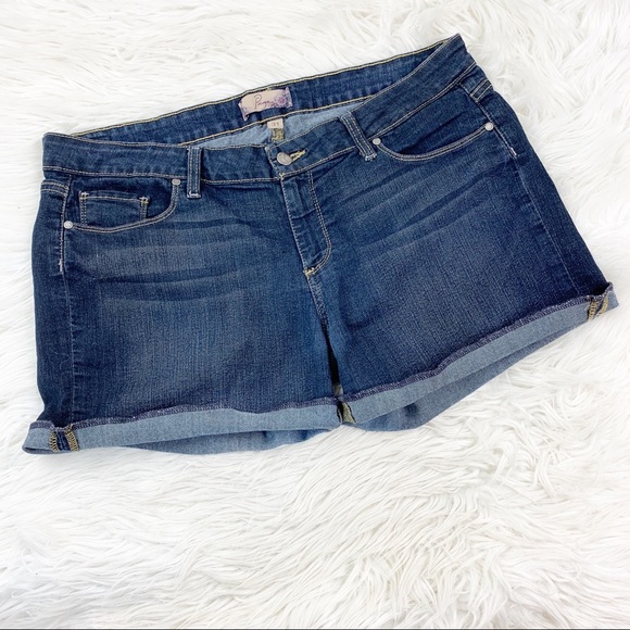 PAIGE Pants - Paige Denim Jean Cuffed Shorts Cuffed Denim 31